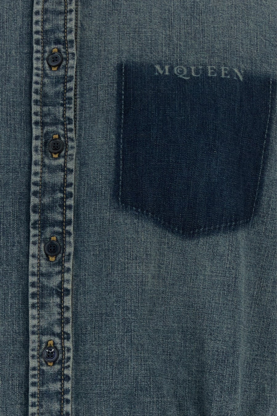 Alexander McQueen Camicia in denim, view 5