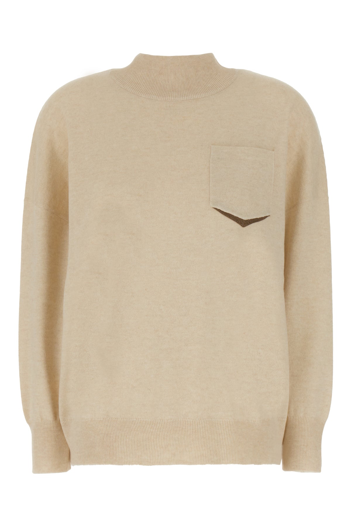 Brunello Cucinelli Maglione in cashmere sabbia