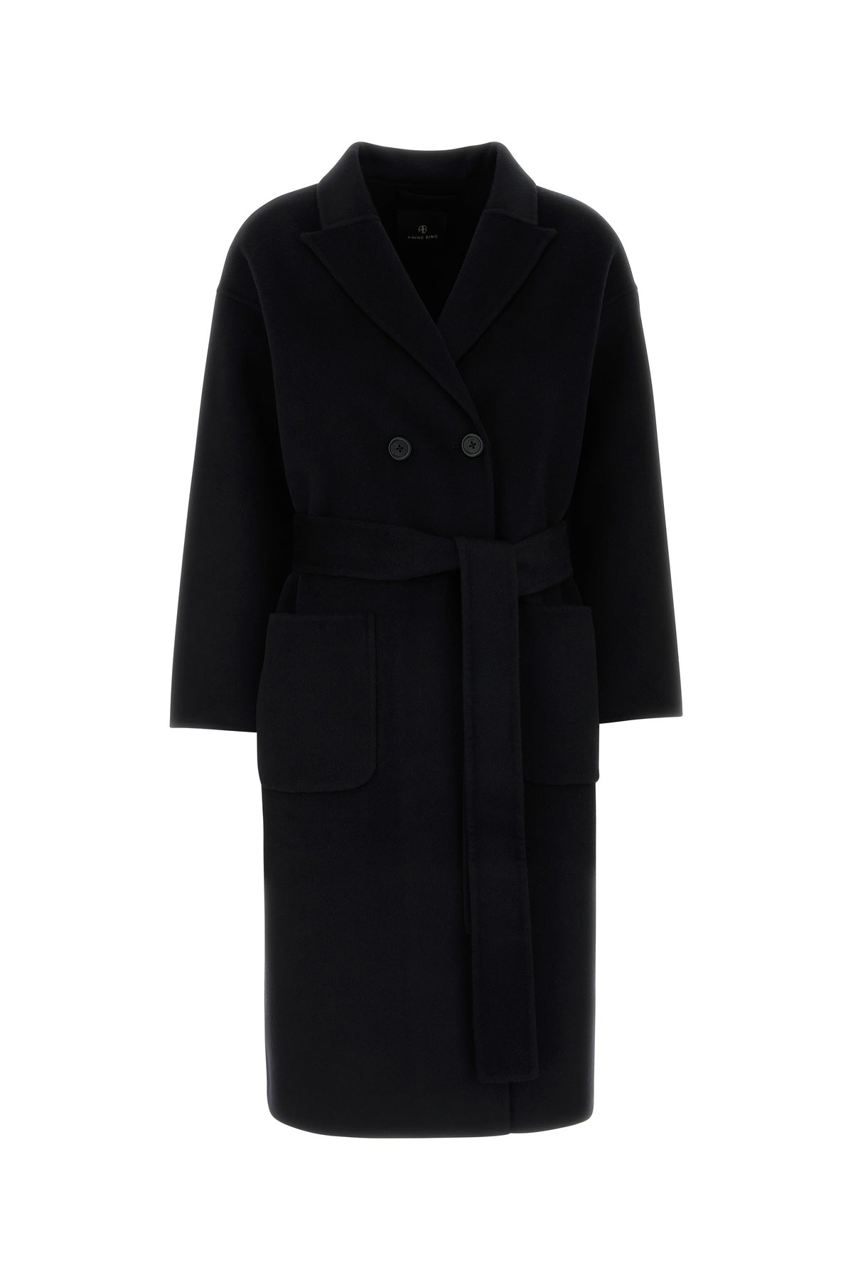 Anine Bing Cappotto Dylan in misto lana nera