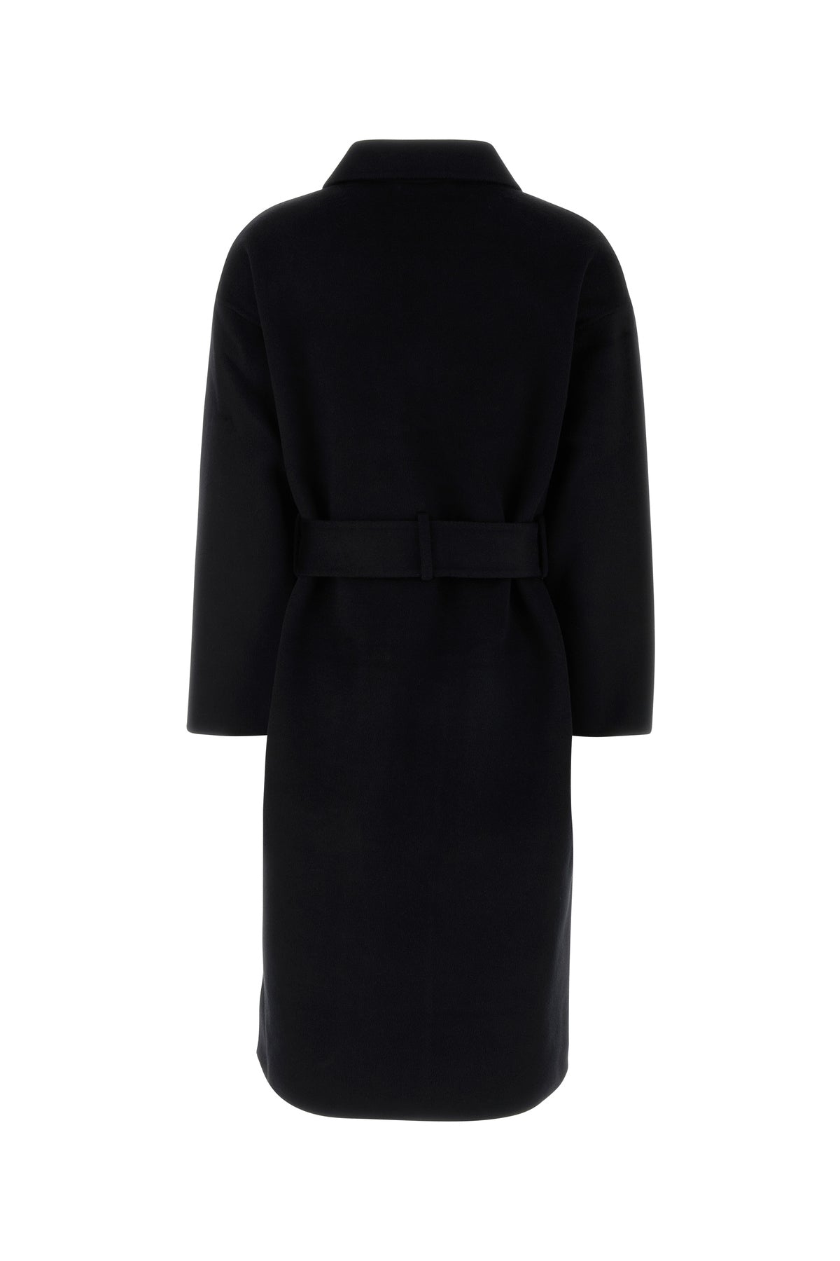 Anine Bing Cappotto Dylan in misto lana nera, view 2