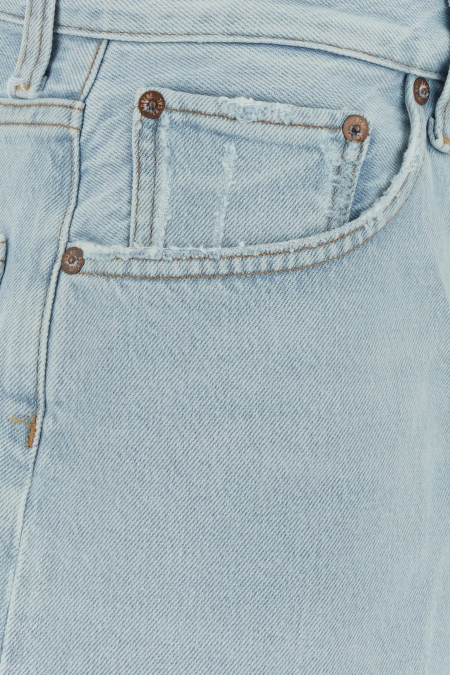 AGOLDE Bermuda Ramona in denim, view 3