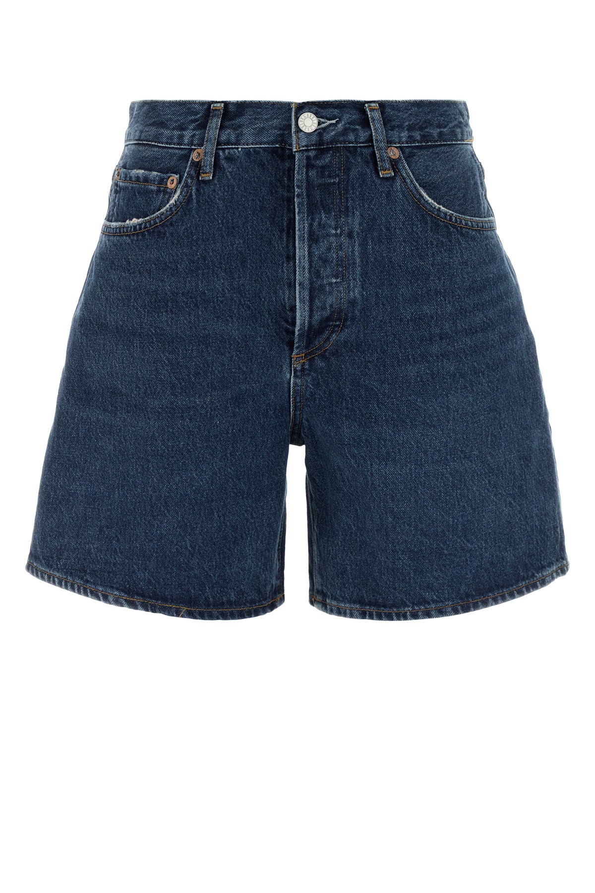 AGOLDE Shorts Dame in denim blu