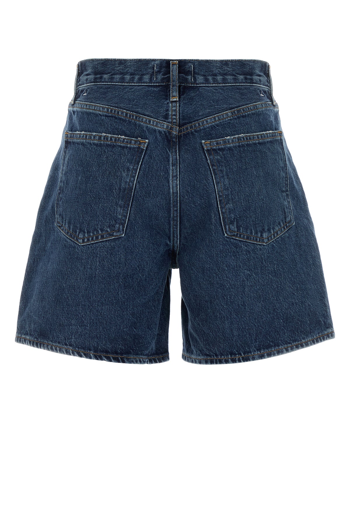 AGOLDE Shorts Dame in denim blu, view 2