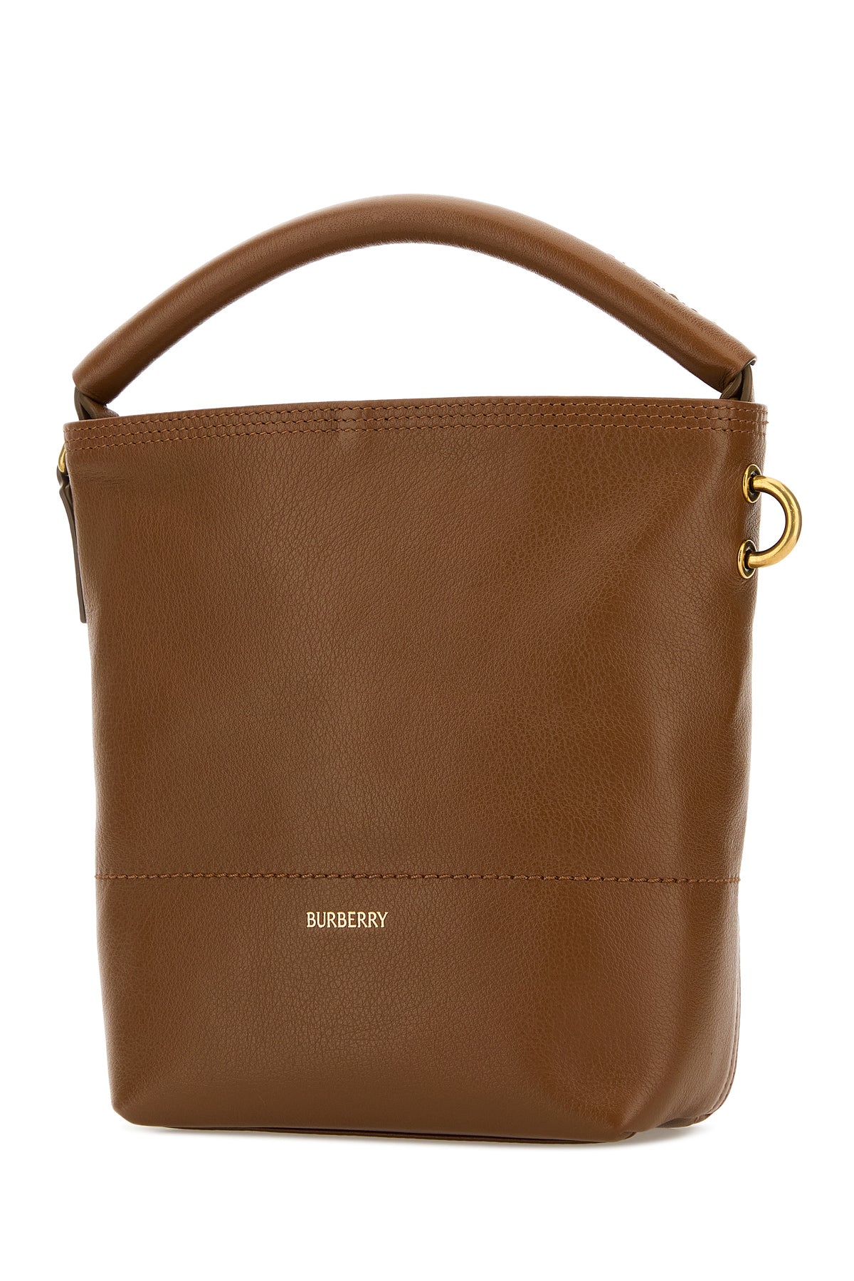 Burberry Borsa a mano in pelle marrone, view 2