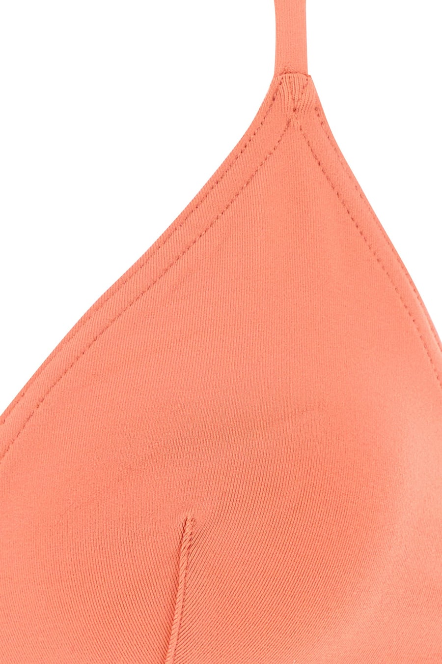 ERES Top bikini Alva in nylon stretch pesca, view 3
