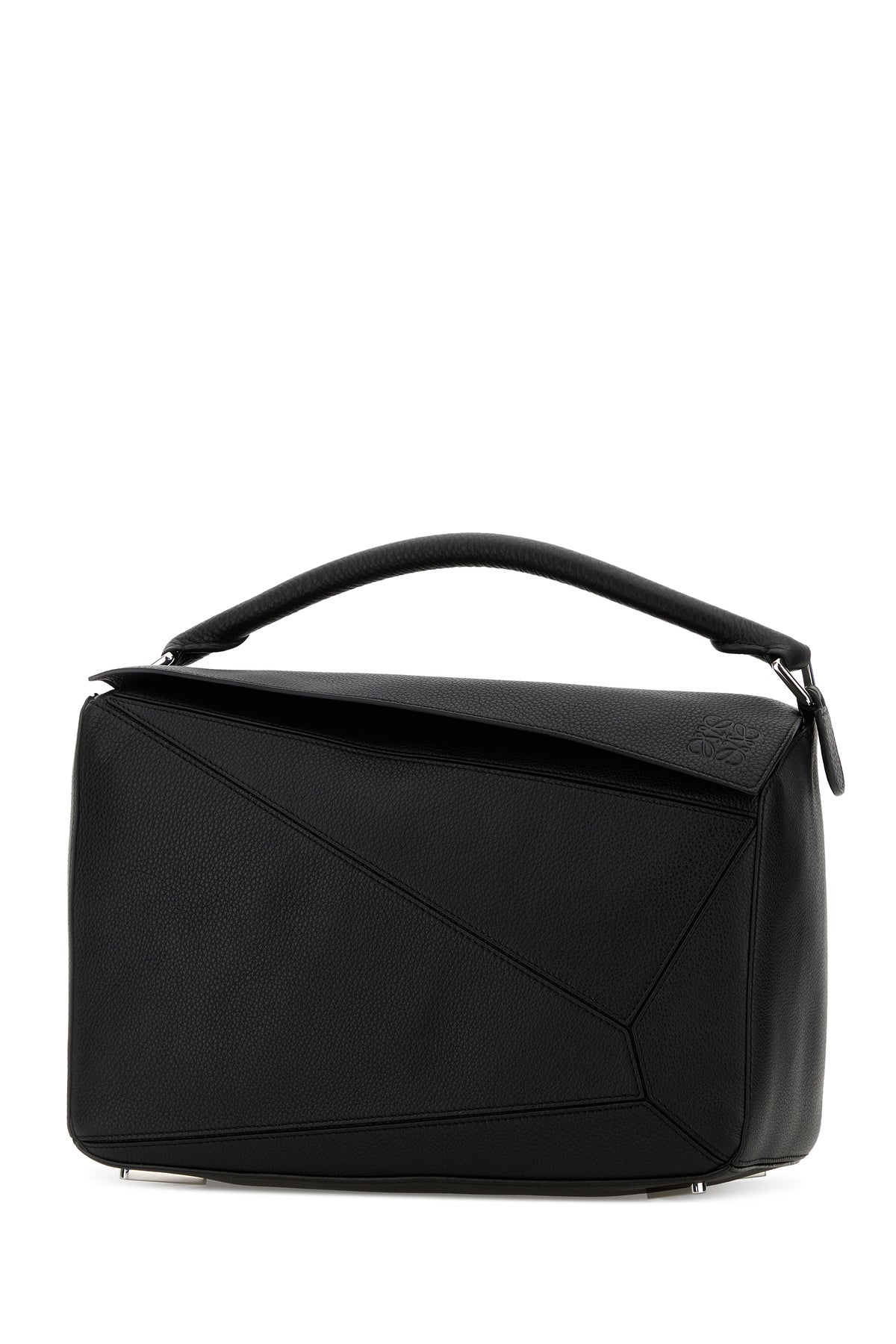 Loewe Borsa a mano Puzzle grande in pelle nera, view 2