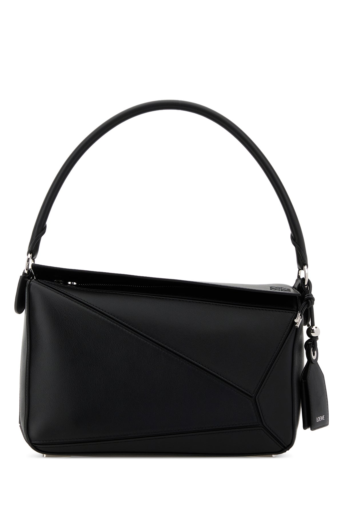 Loewe Borsa a spalla Puzzle Featherlight in nappa nera