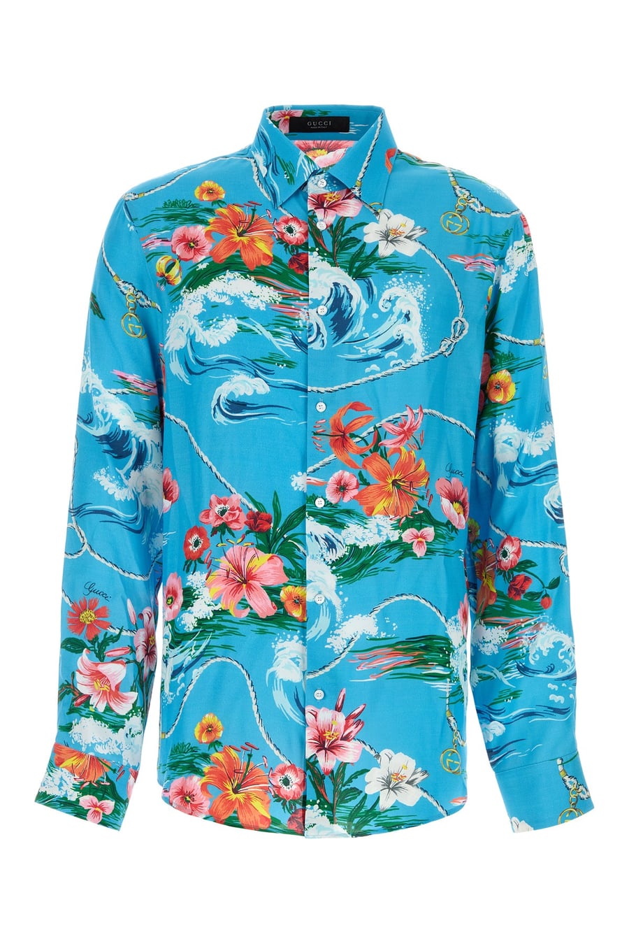 Gucci Camicia in viscosa stampata