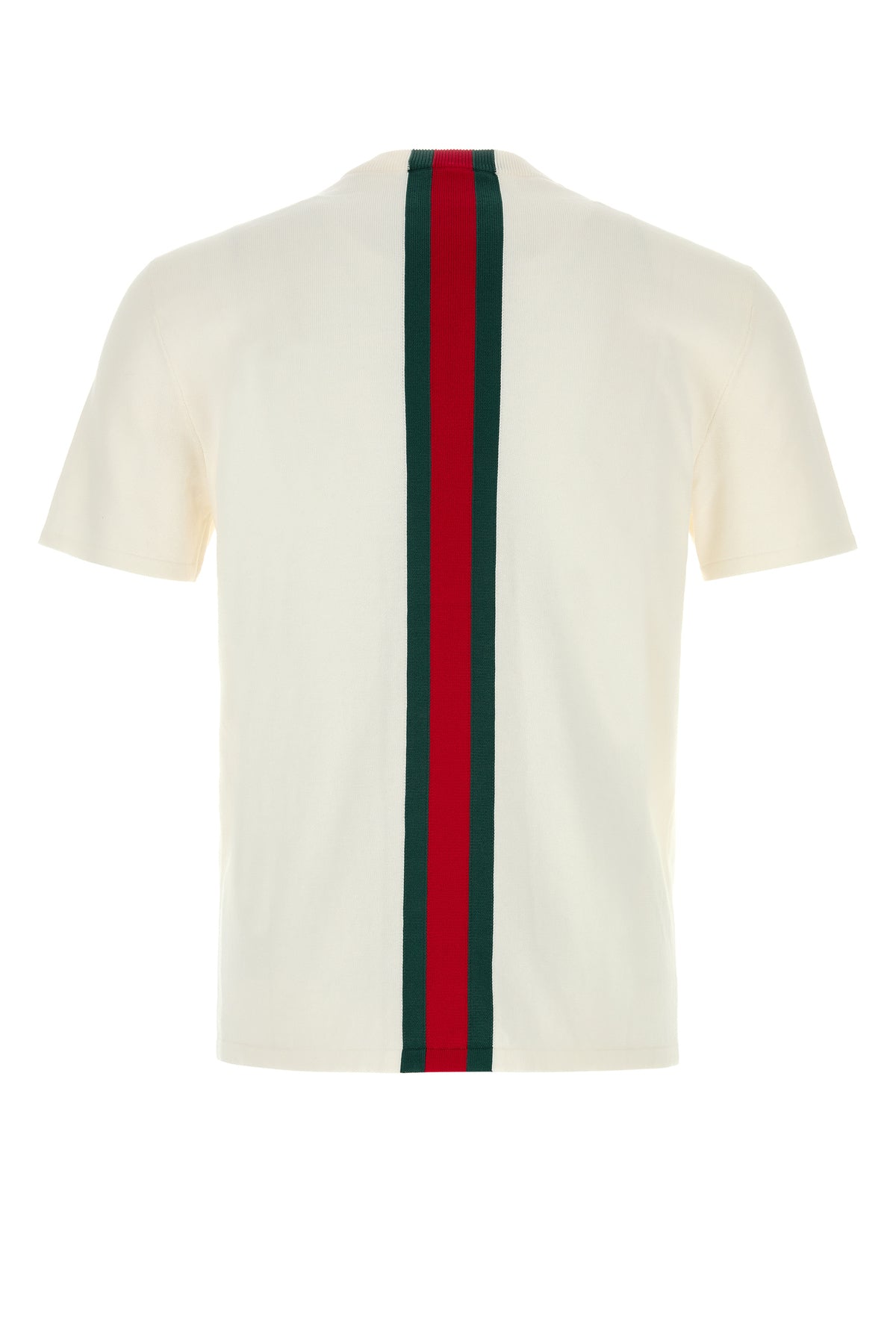 Gucci T-shirt in maglia bianca, view 2