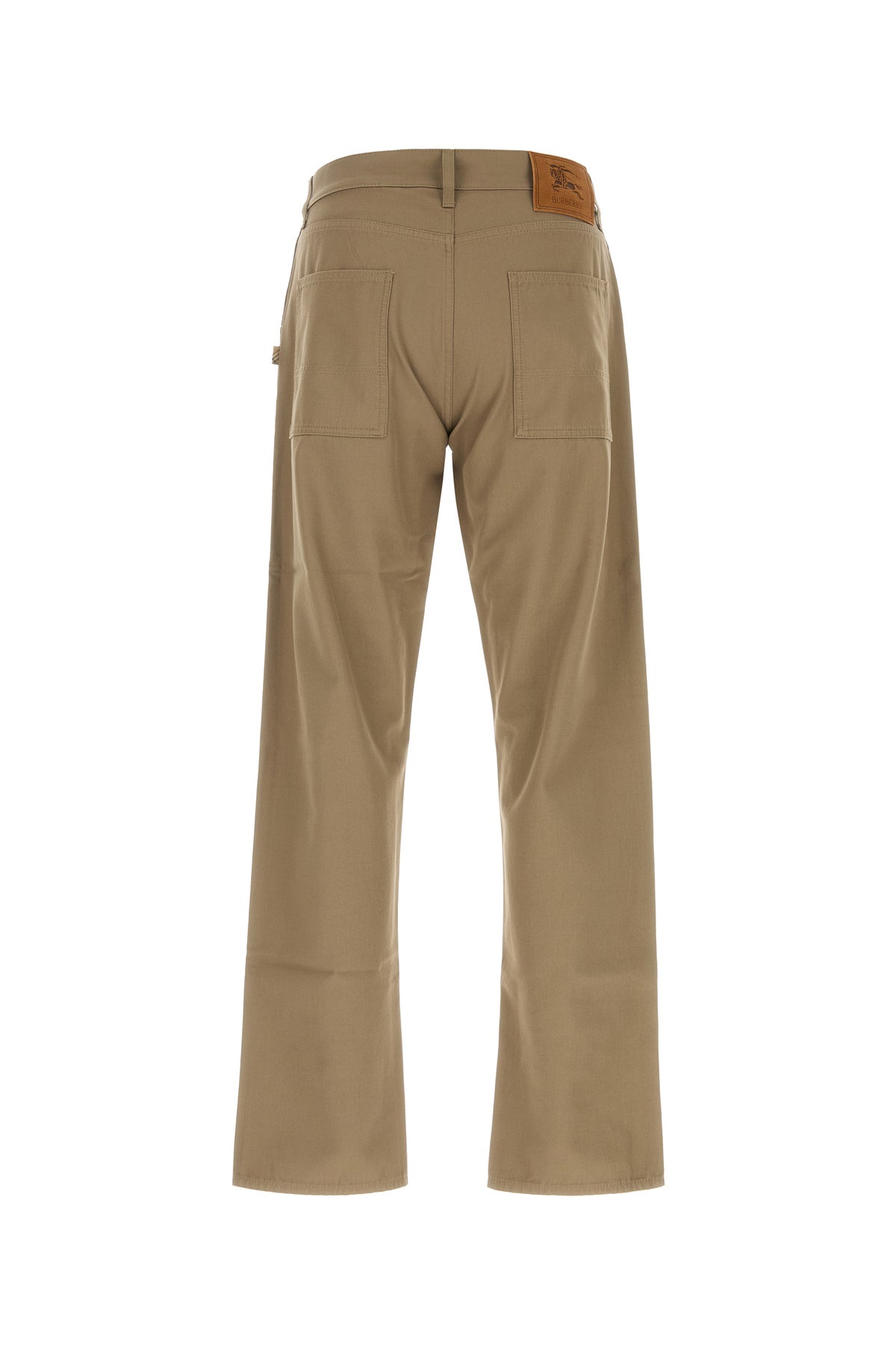 Burberry Pantalone in cotone kaki, view 2