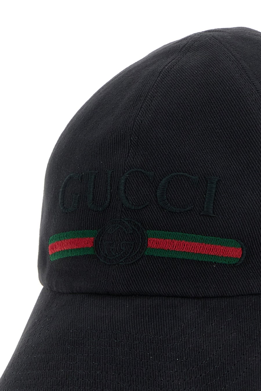 Gucci Cappello da baseball in tela ardesia, view 4