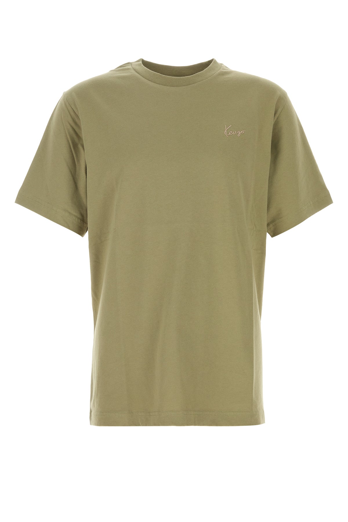 KENZO T-shirt in cotone verde oliva