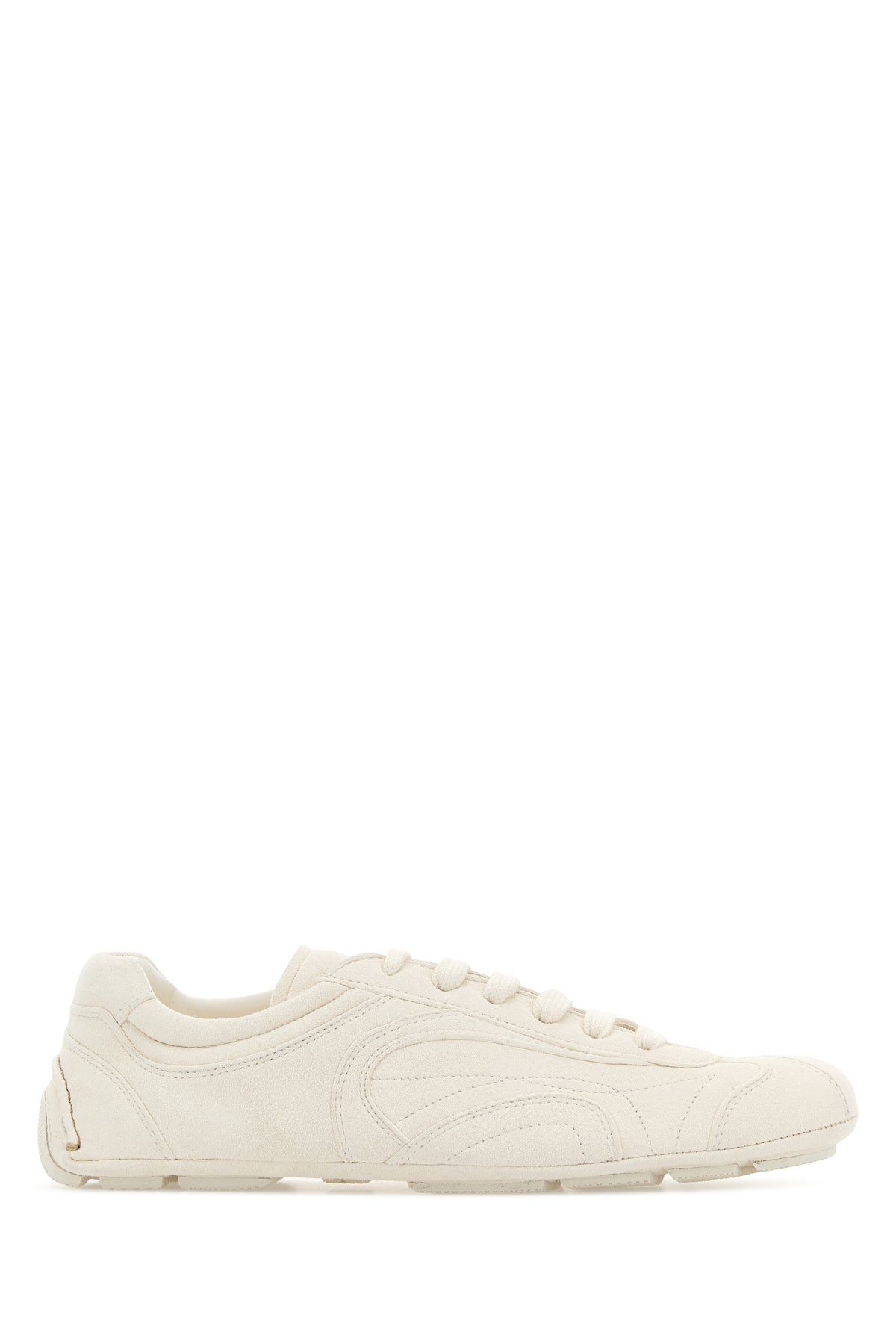 Prada Sneakers Montecarlo in pelle scamosciata bianca
