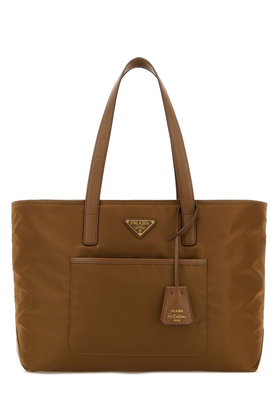 Prada Borsa shopping in Re-Nylon marrone
