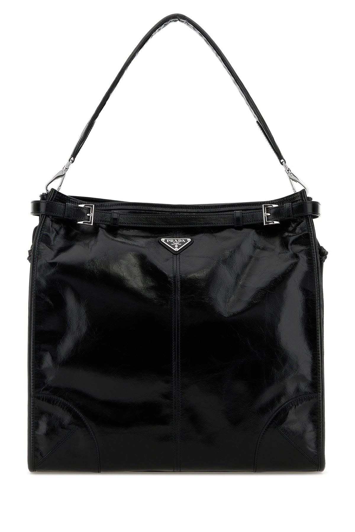 Prada Borsa shopping Prada Bonnie in pelle nera