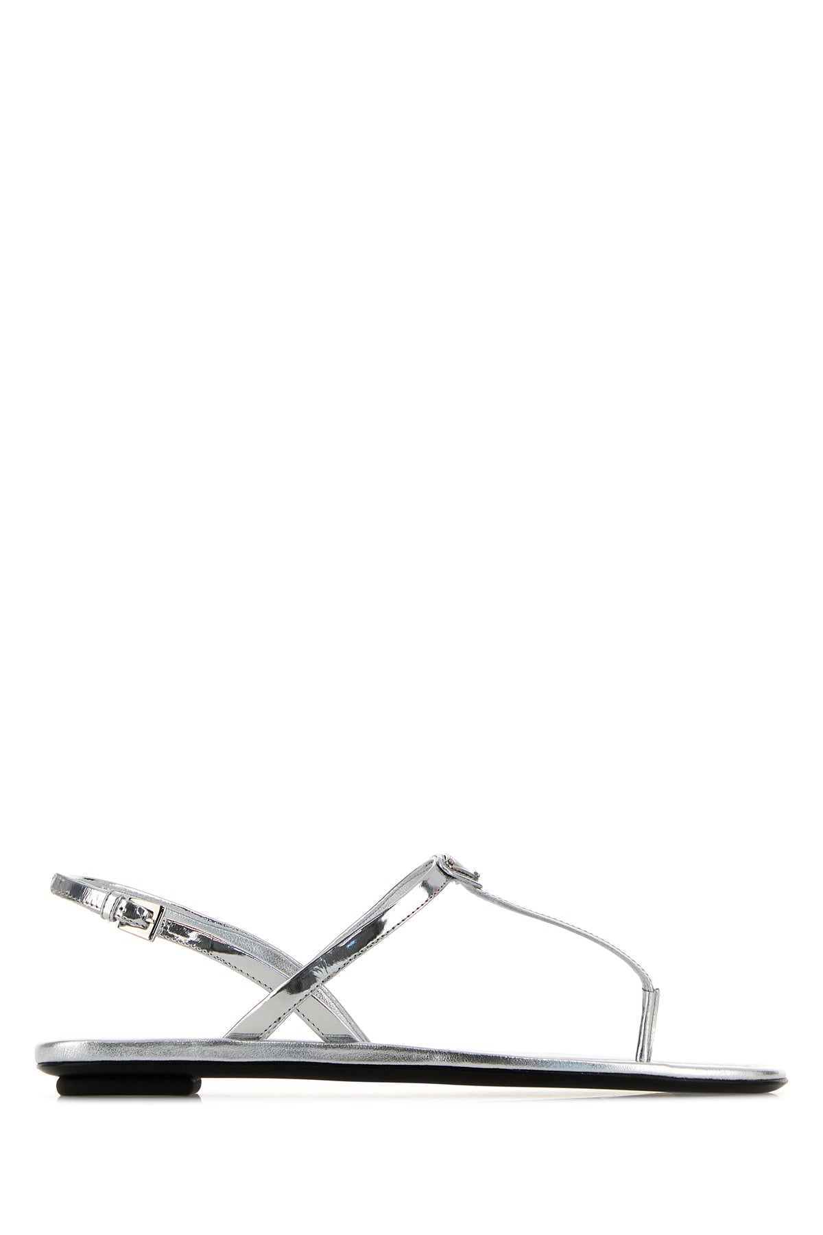 Prada Sandali infradito in pelle argento