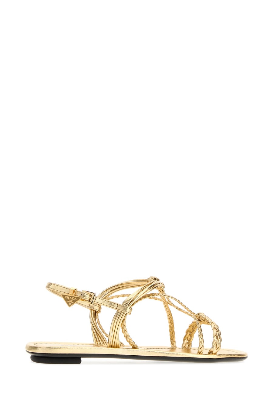 Prada Sandali in nappa oro, view 3