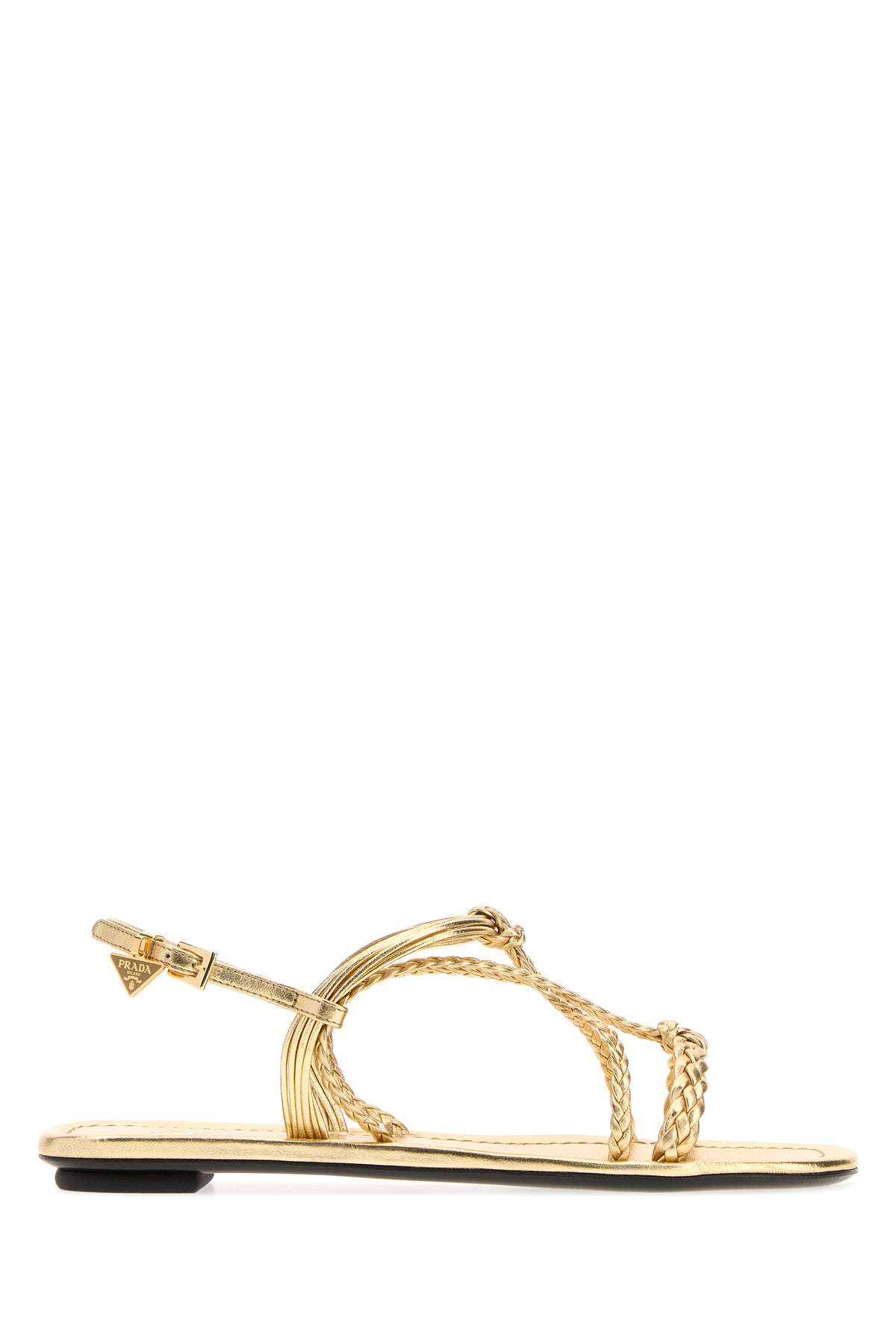 Prada Sandali in nappa oro