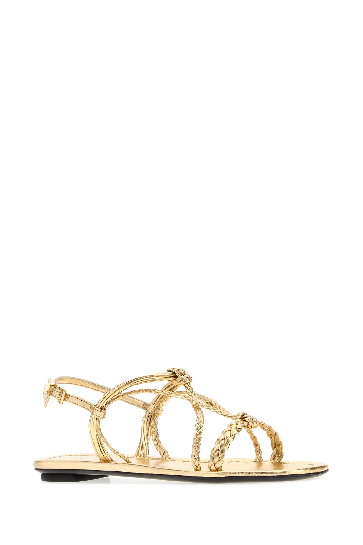 Prada Sandali in nappa oro, view 2