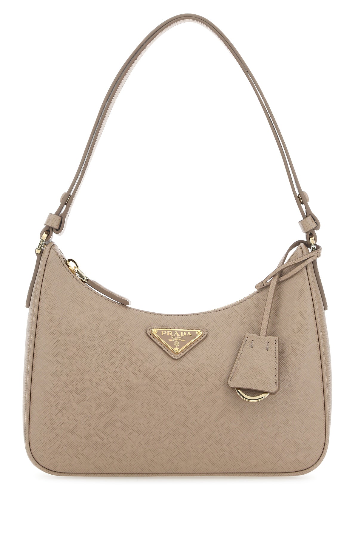 Prada Borsa a spalla Prada Re-Edition mini in pelle rosa carne