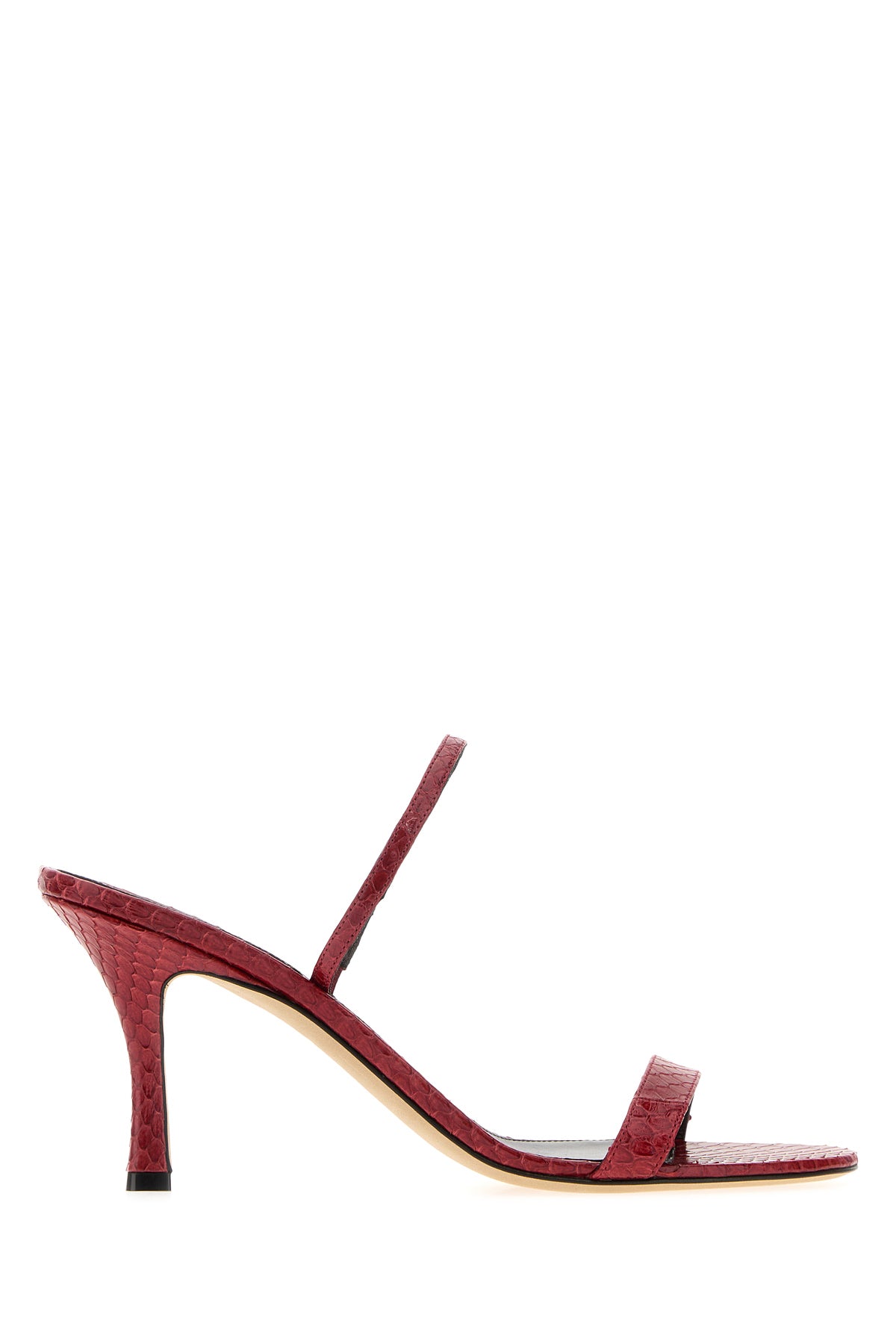 The Row Sandali Ella in pelle rossa