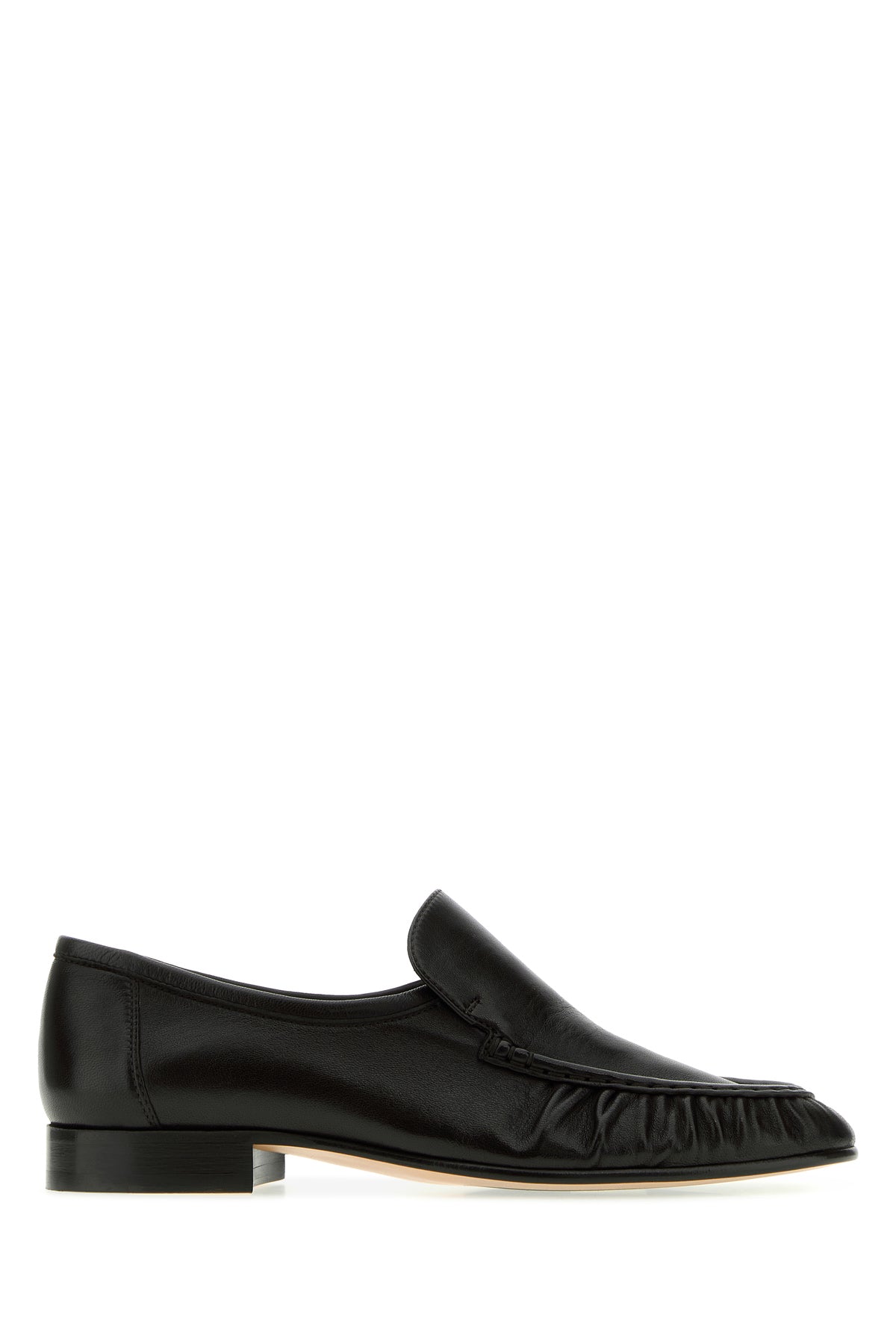 The Row Mocassini Two in pelle nera