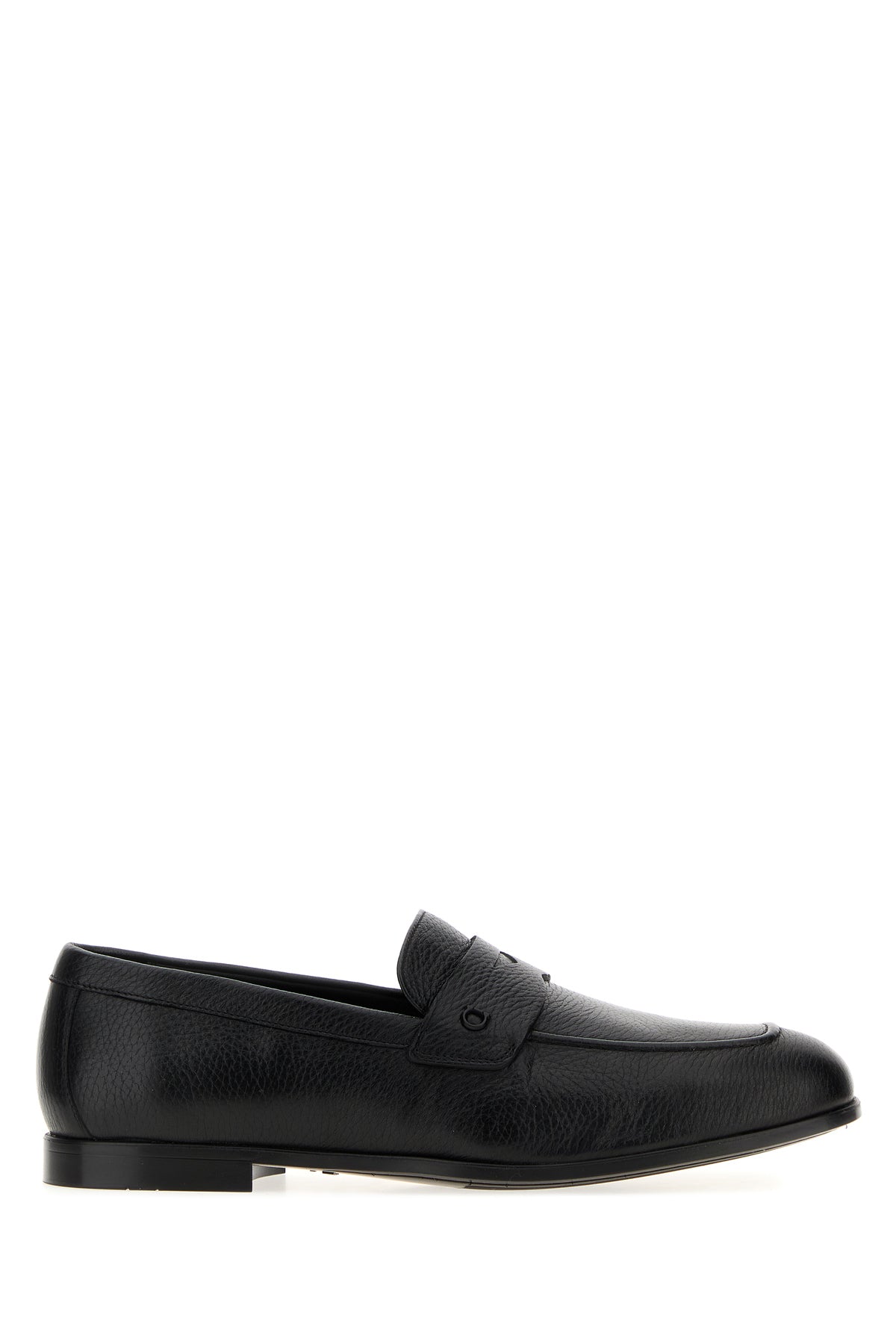 Ferragamo Mocassini Tiberio in pelle nera