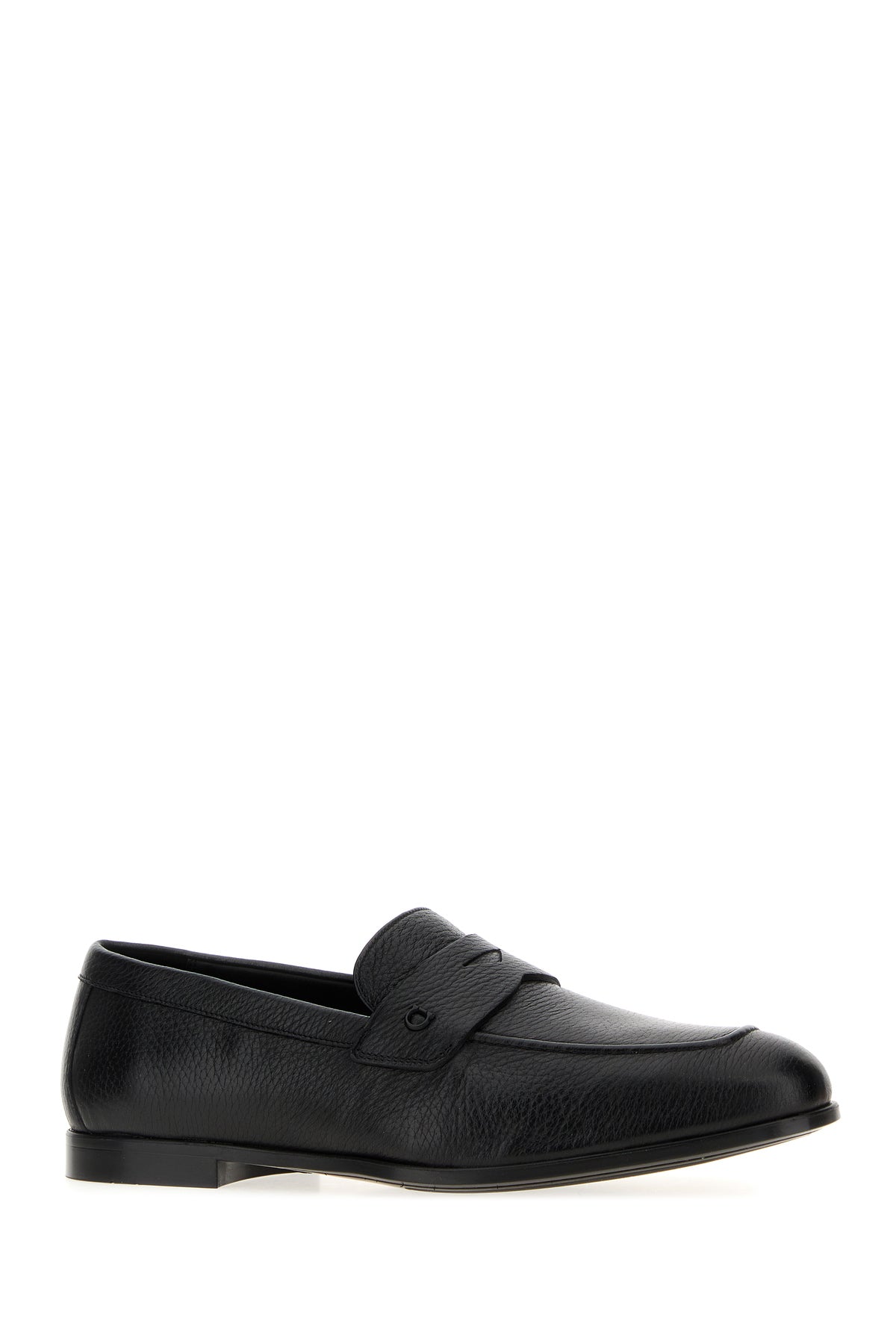 Ferragamo Mocassini Tiberio in pelle nera, view 2