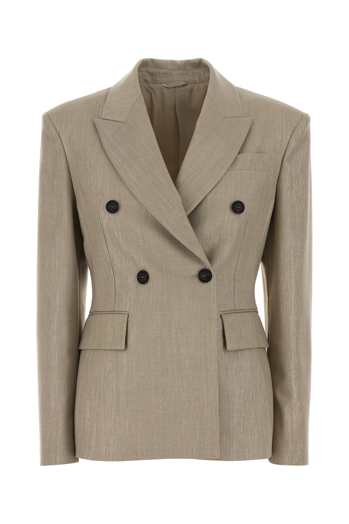 Brunello Cucinelli Giacca in twill cappuccino