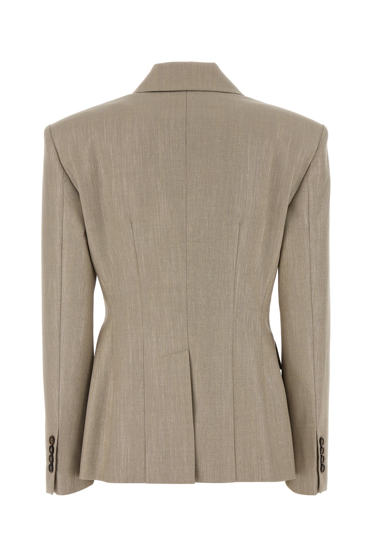 Brunello Cucinelli Giacca in twill cappuccino, view 2