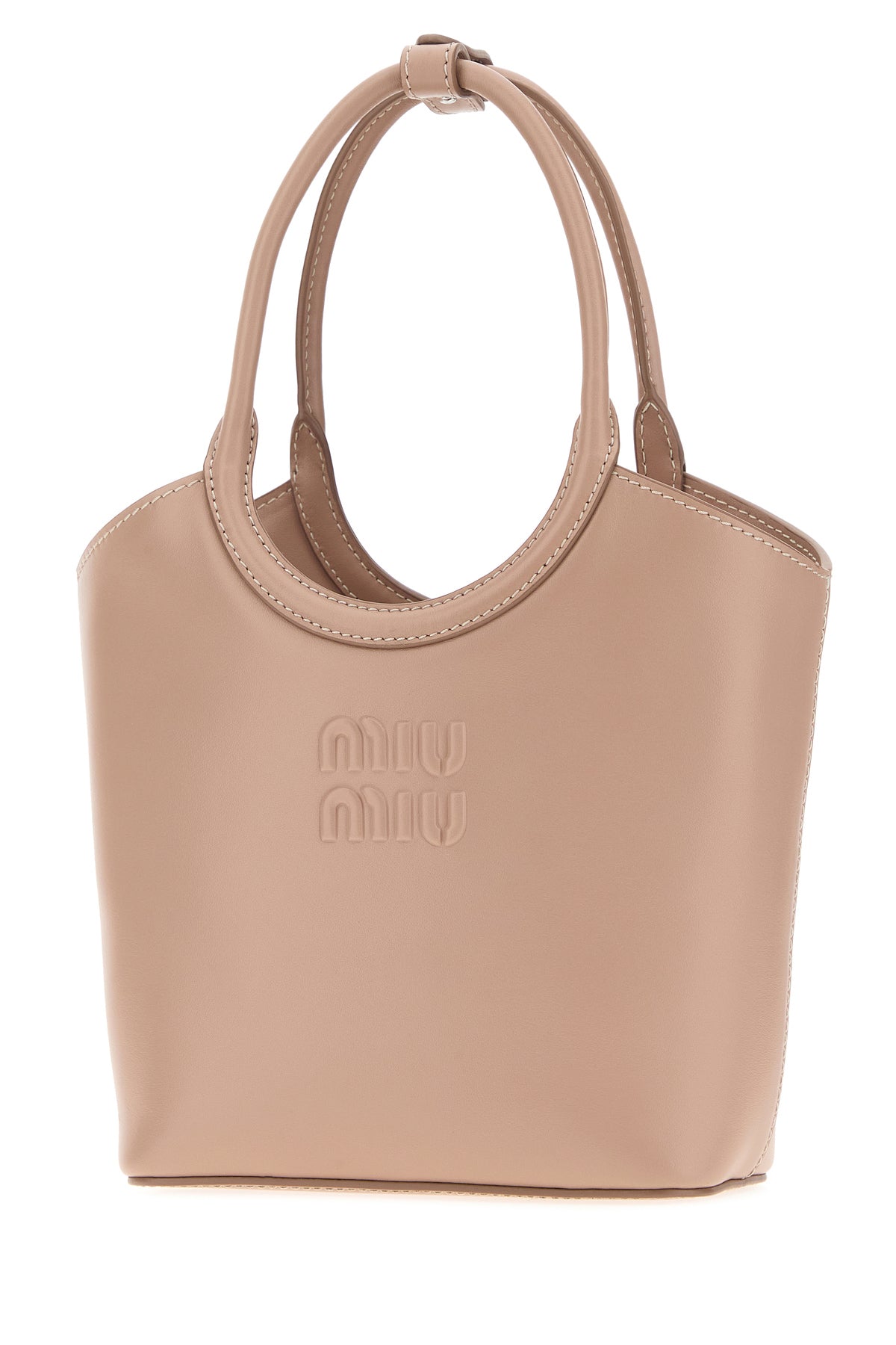 Miu Miu Borsa a mano Ivy in pelle rosa antico, view 2