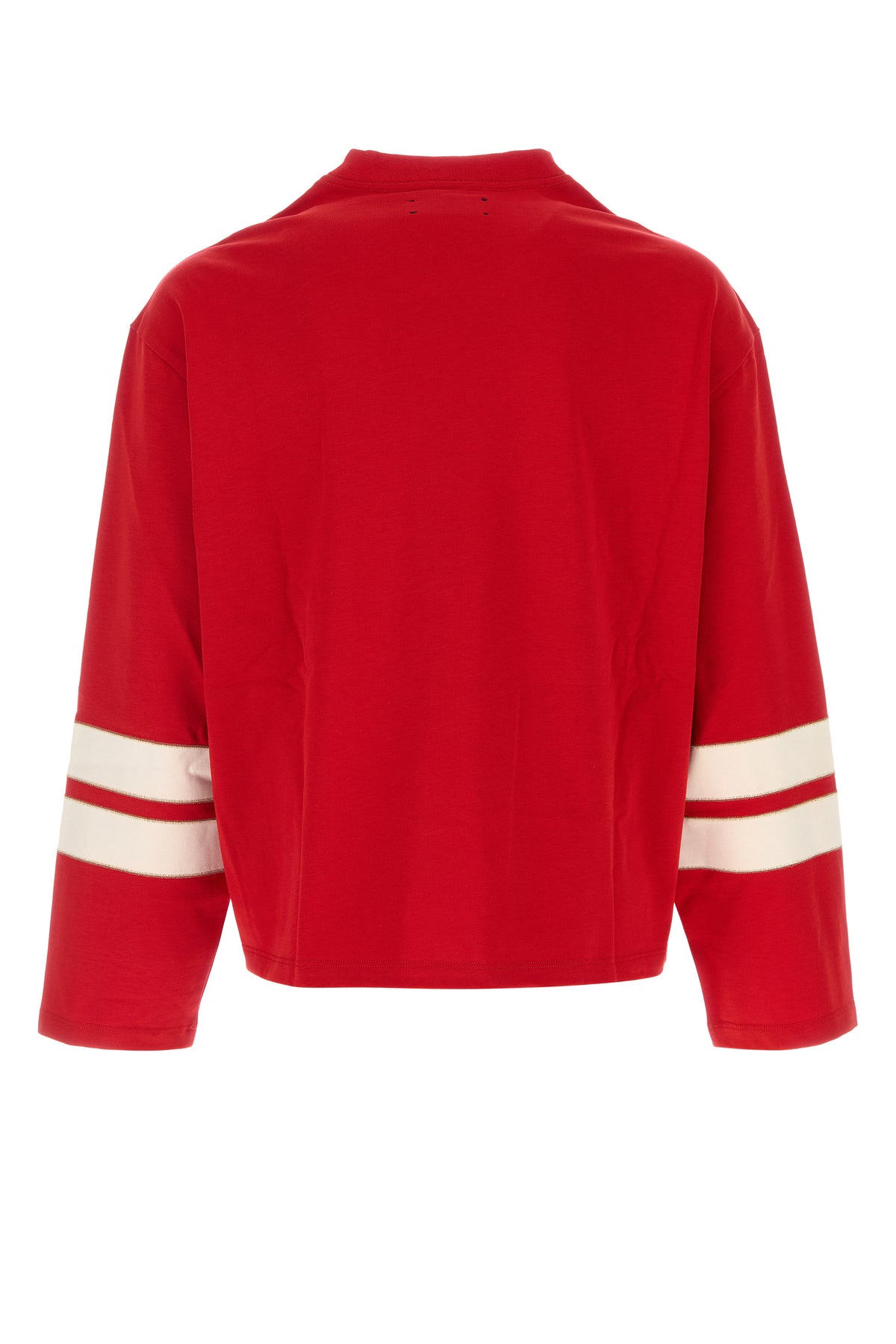 Amiri T-shirt oversize in cotone rosso, view 2