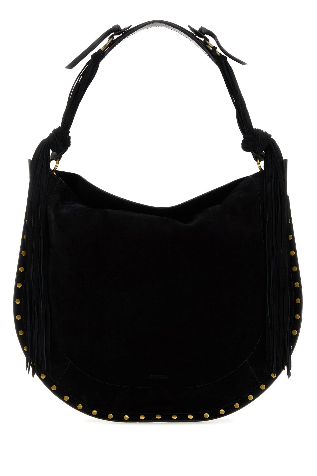 Isabel Marant Borsa shopping Oskan in pelle scamosciata nera