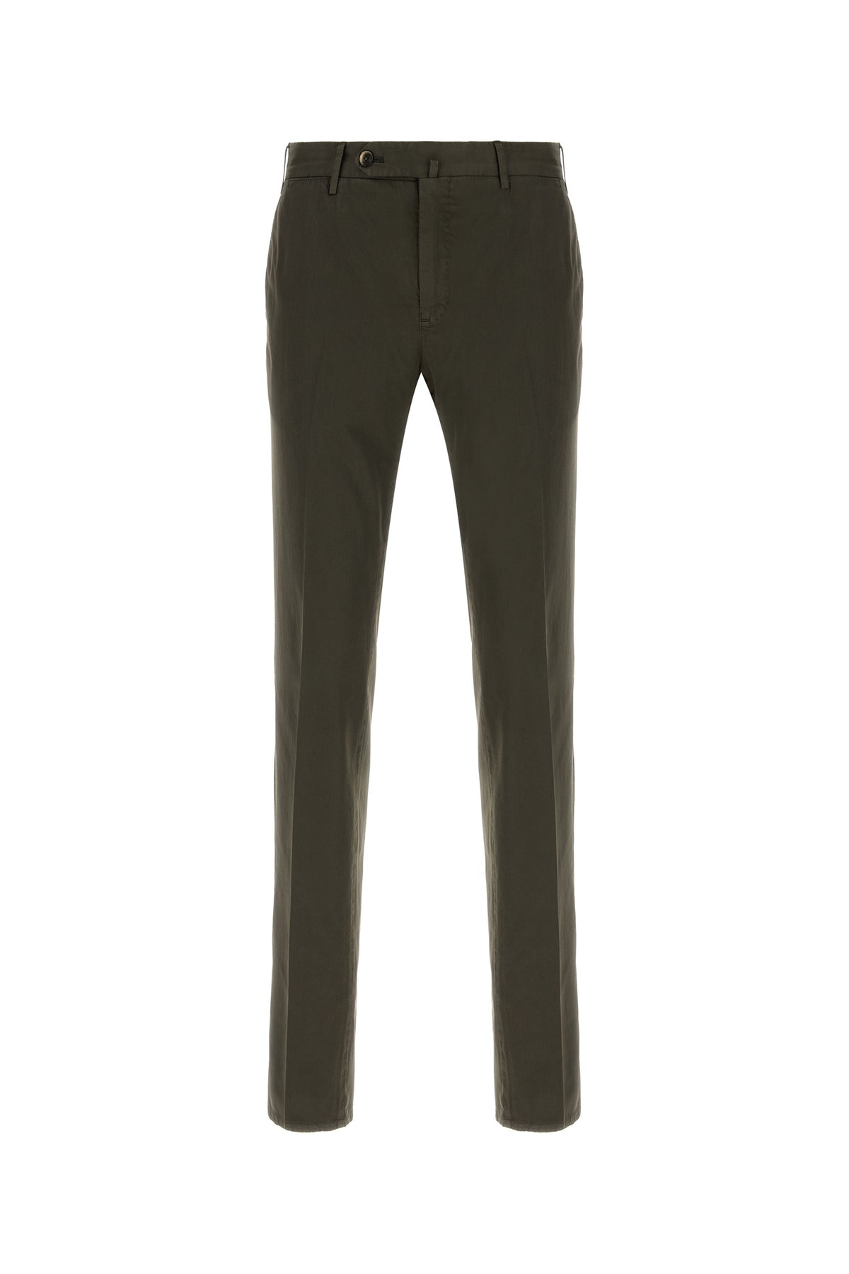 PT Torino Pantalone Silkochino in misto cotone stretch testa di moro