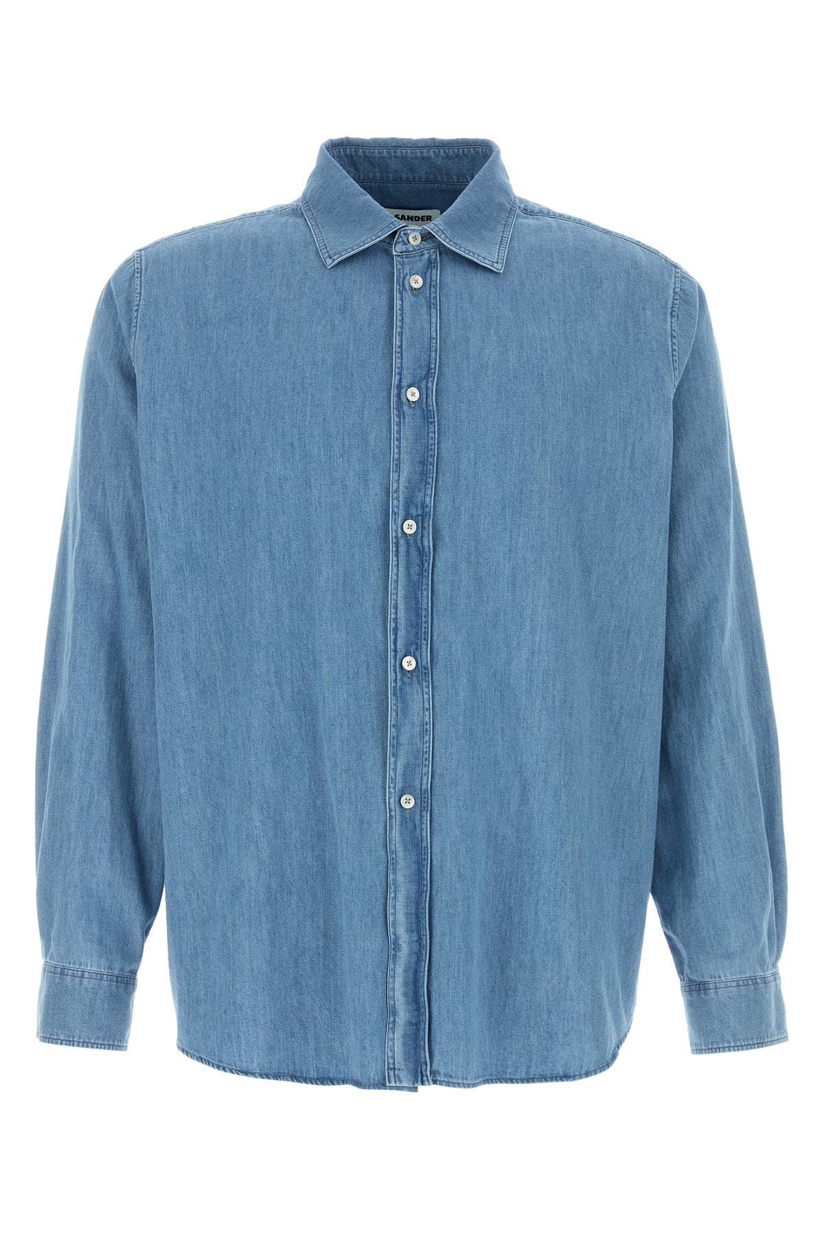 Jil Sander Camicia in chambray azzurro