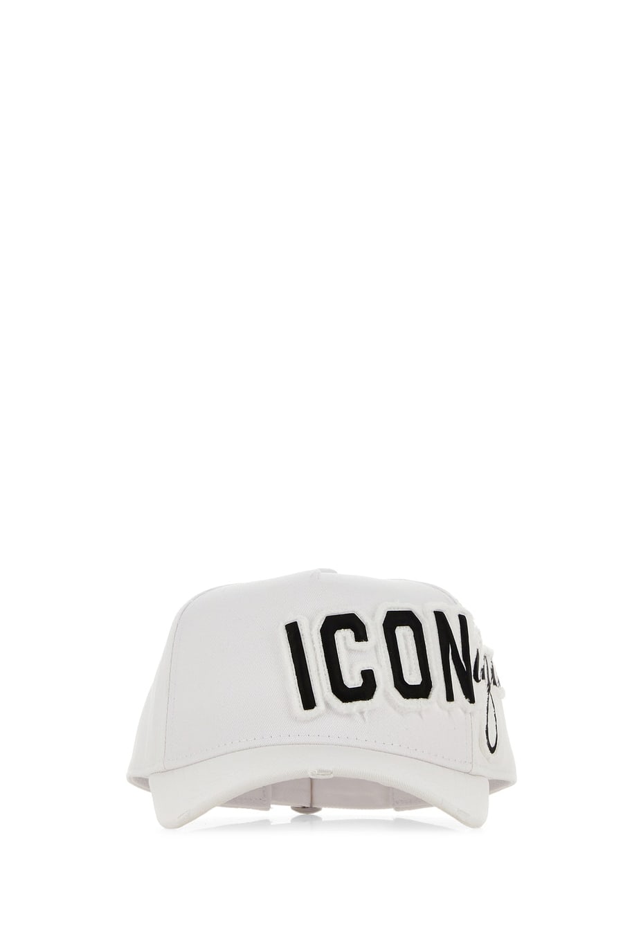 Dsquared2 Cappello da baseball in cotone bianco