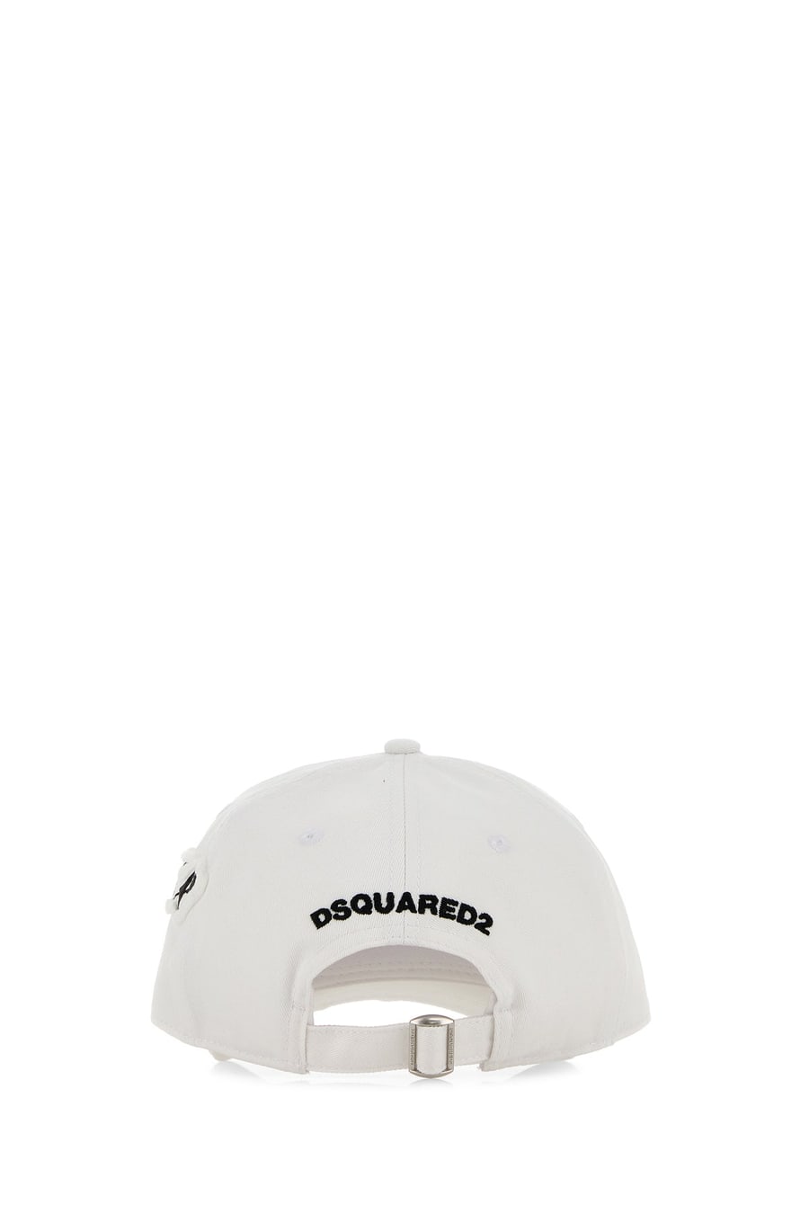Dsquared2 Cappello da baseball in cotone bianco, view 3