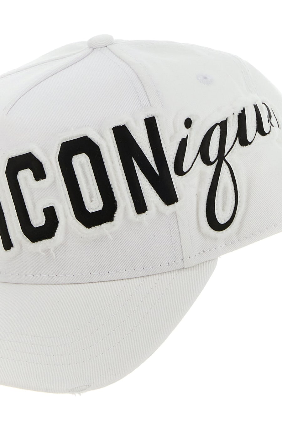 Dsquared2 Cappello da baseball in cotone bianco, view 4