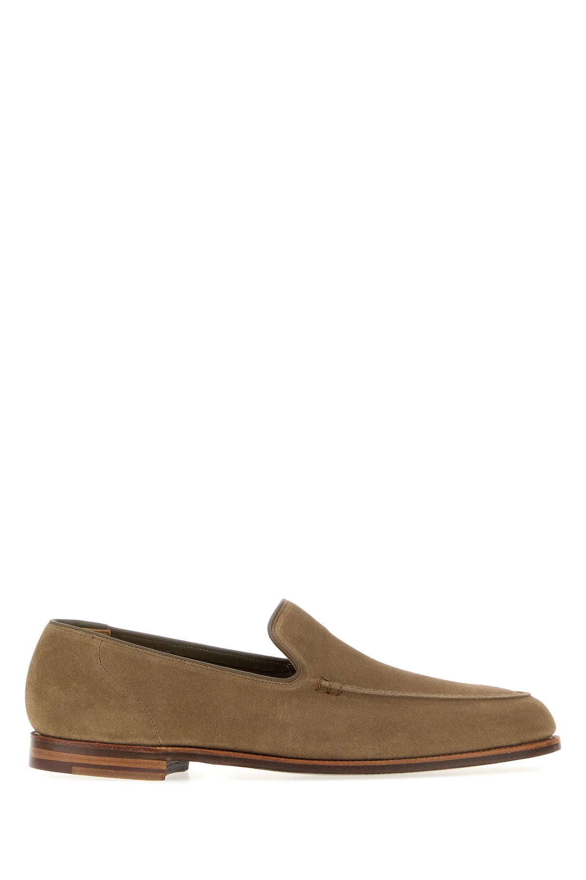 CROCKETT&JONES Mocassini Salcombre in pelle scamosciata kaki