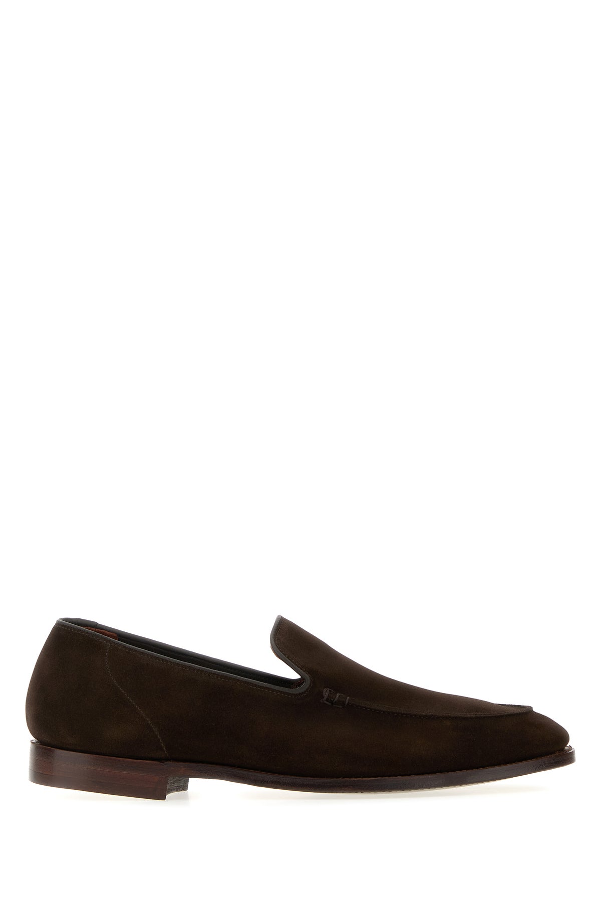 CROCKETT&JONES Mocassini Salcombre in pelle scamosciata testa di moro