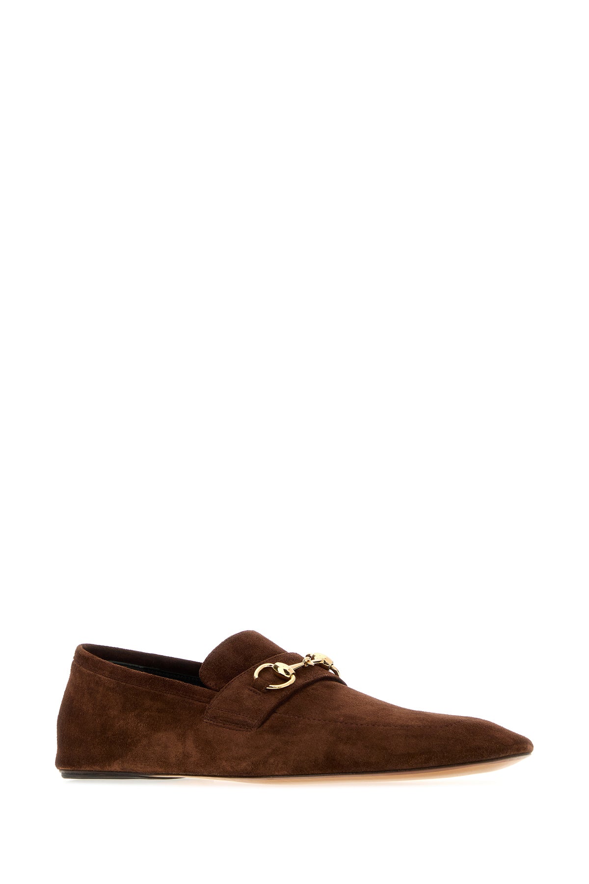 Gucci Mocassini Ragazzo in pelle scamosciata marrone, view 2