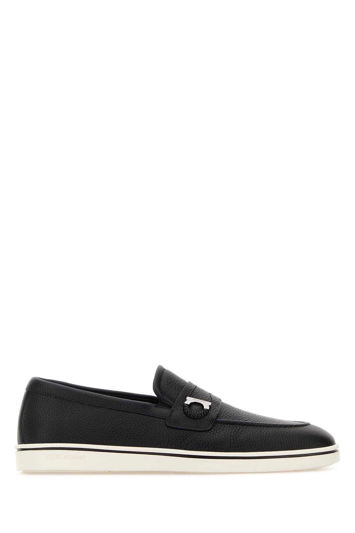 Ferragamo Mocassini Tancredi in pelle nera