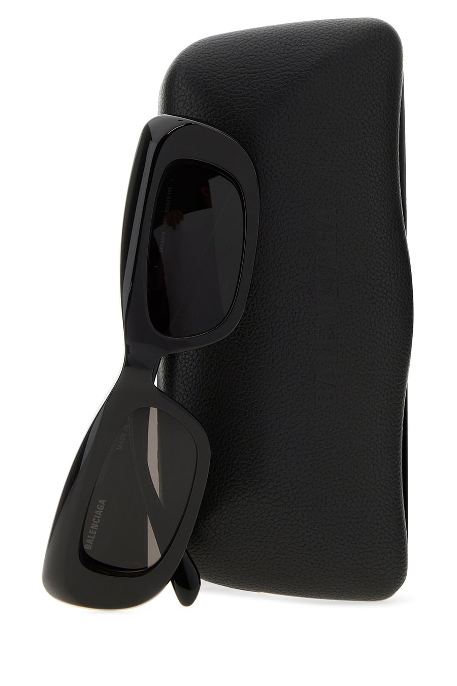 Balenciaga Occhiali da sole Diva in acetato nero, view 3