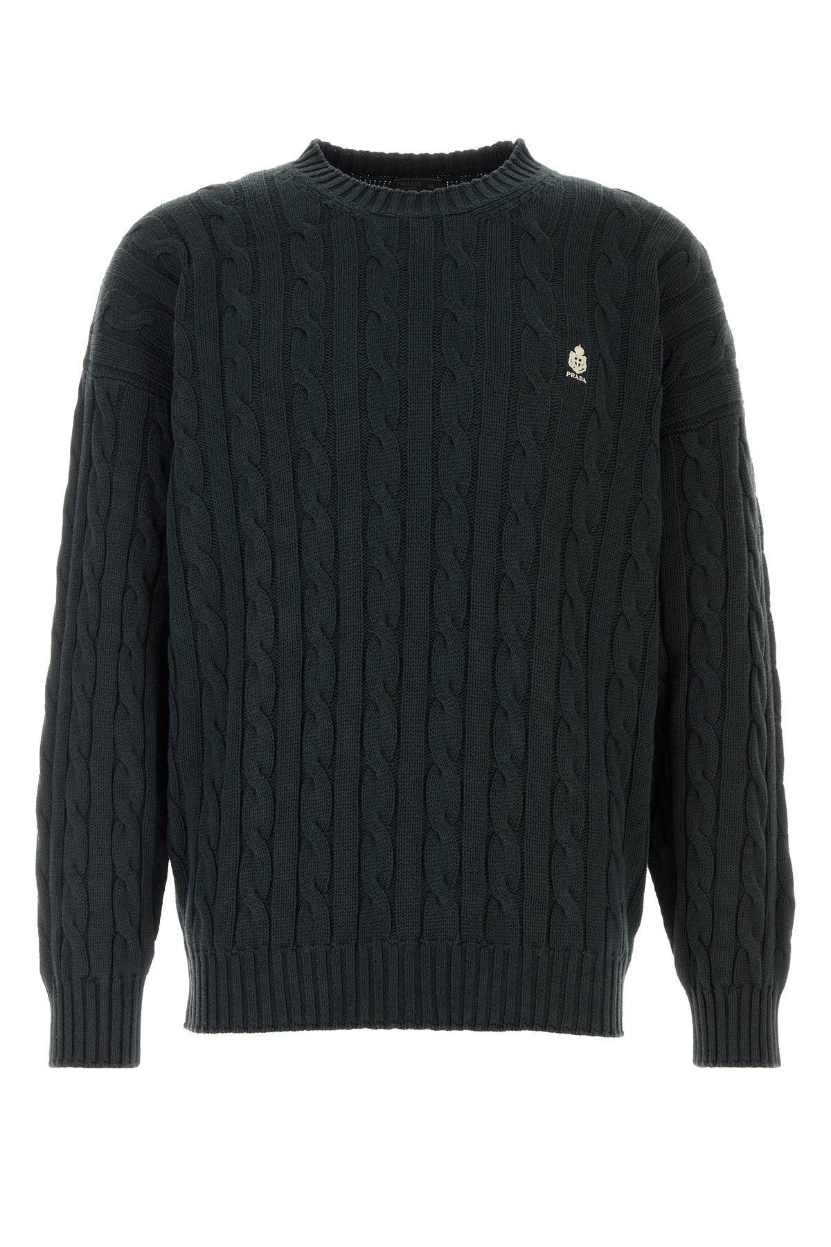Prada Maglione in cotone ardesia