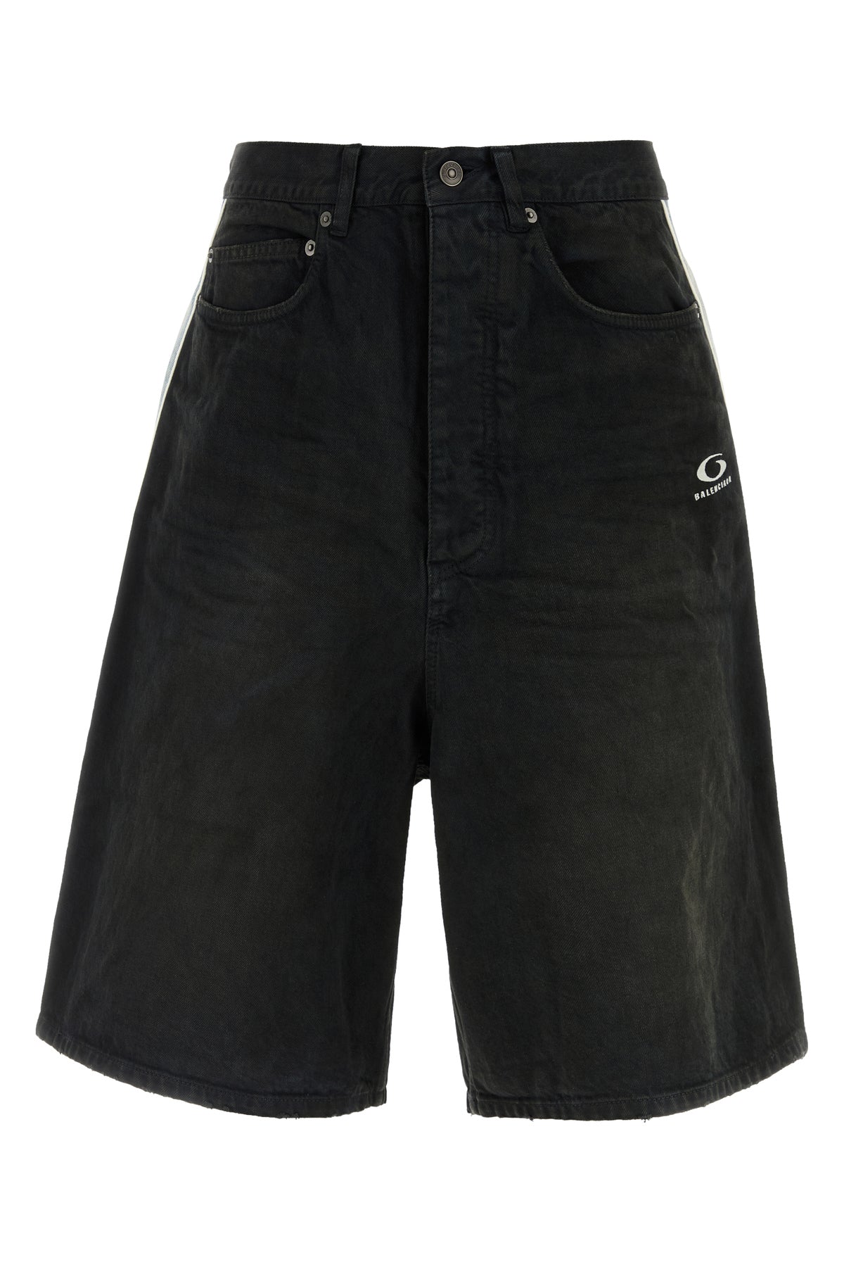 Balenciaga Bermuda in denim nero