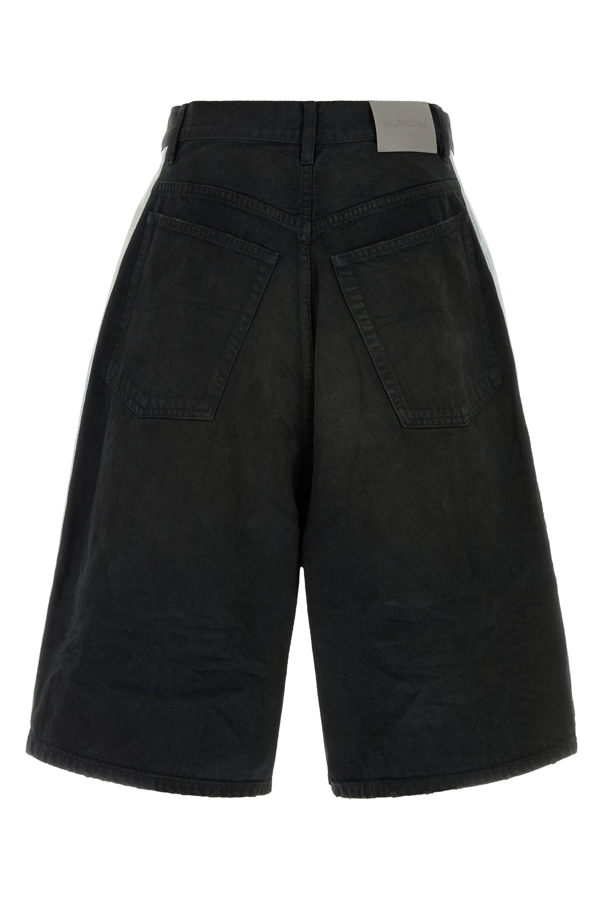 Balenciaga Bermuda in denim nero, view 2