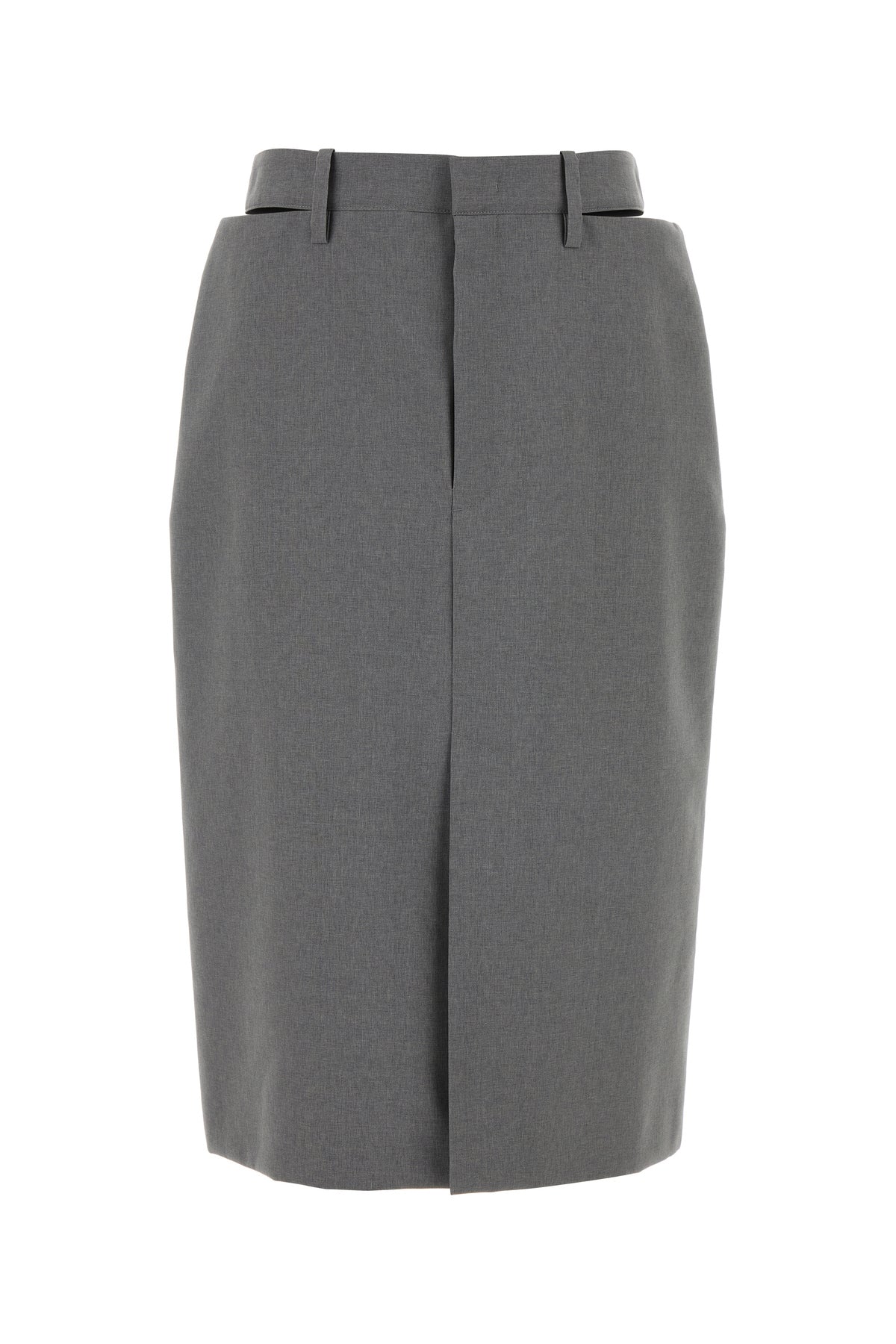 Jil Sander Gonna in lana grigia