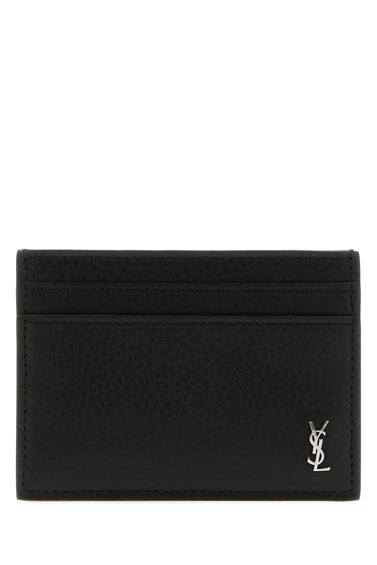 Saint Laurent Portacarte Tiny in pelle nera