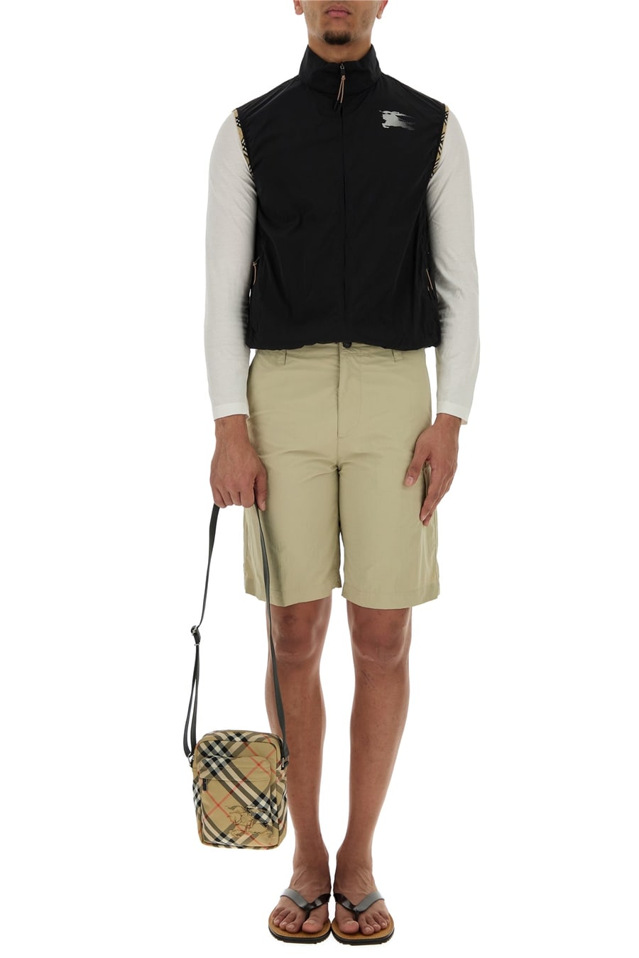 Burberry Bermuda in nylon beige, view 6