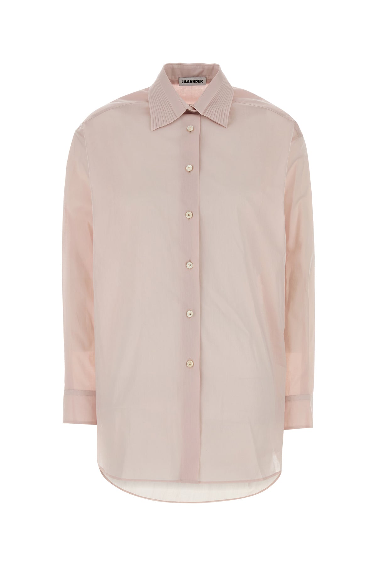 Jil Sander Camicia oversize in mussola rosa pastello